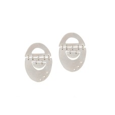 Mini Silver Arch Earrings